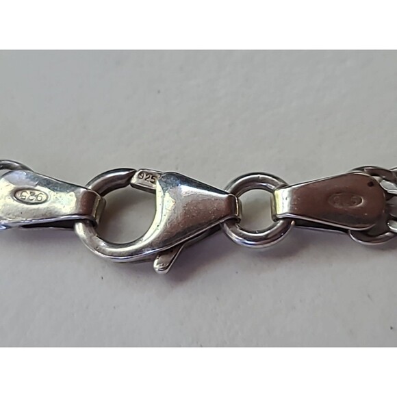 Italian 925 Sterling Silver Chain Bracelet Vintage - Picture 6 of 10